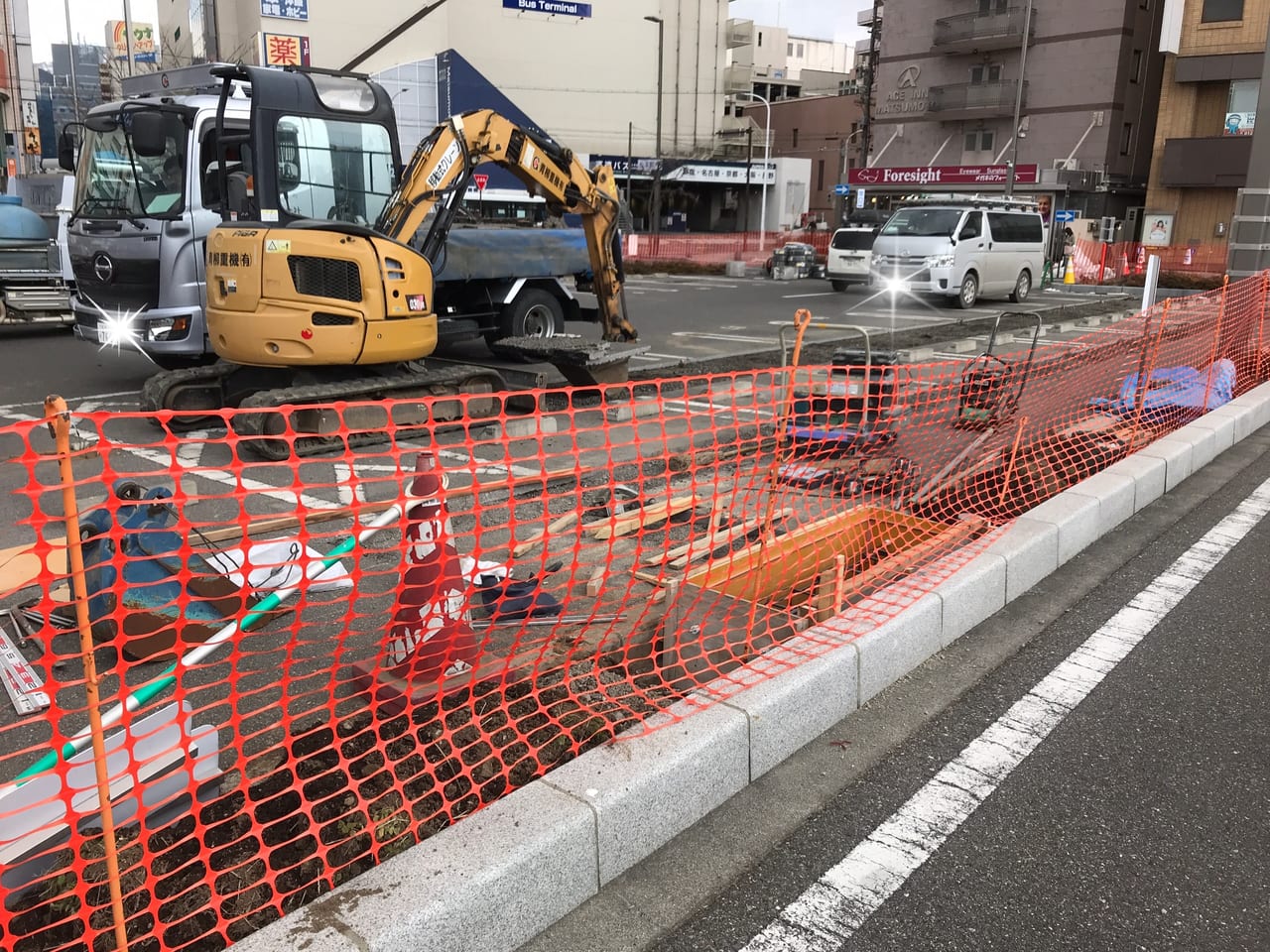 松本市】松本駅お城口広場自家用車整理場は工事のため2022年2月28日