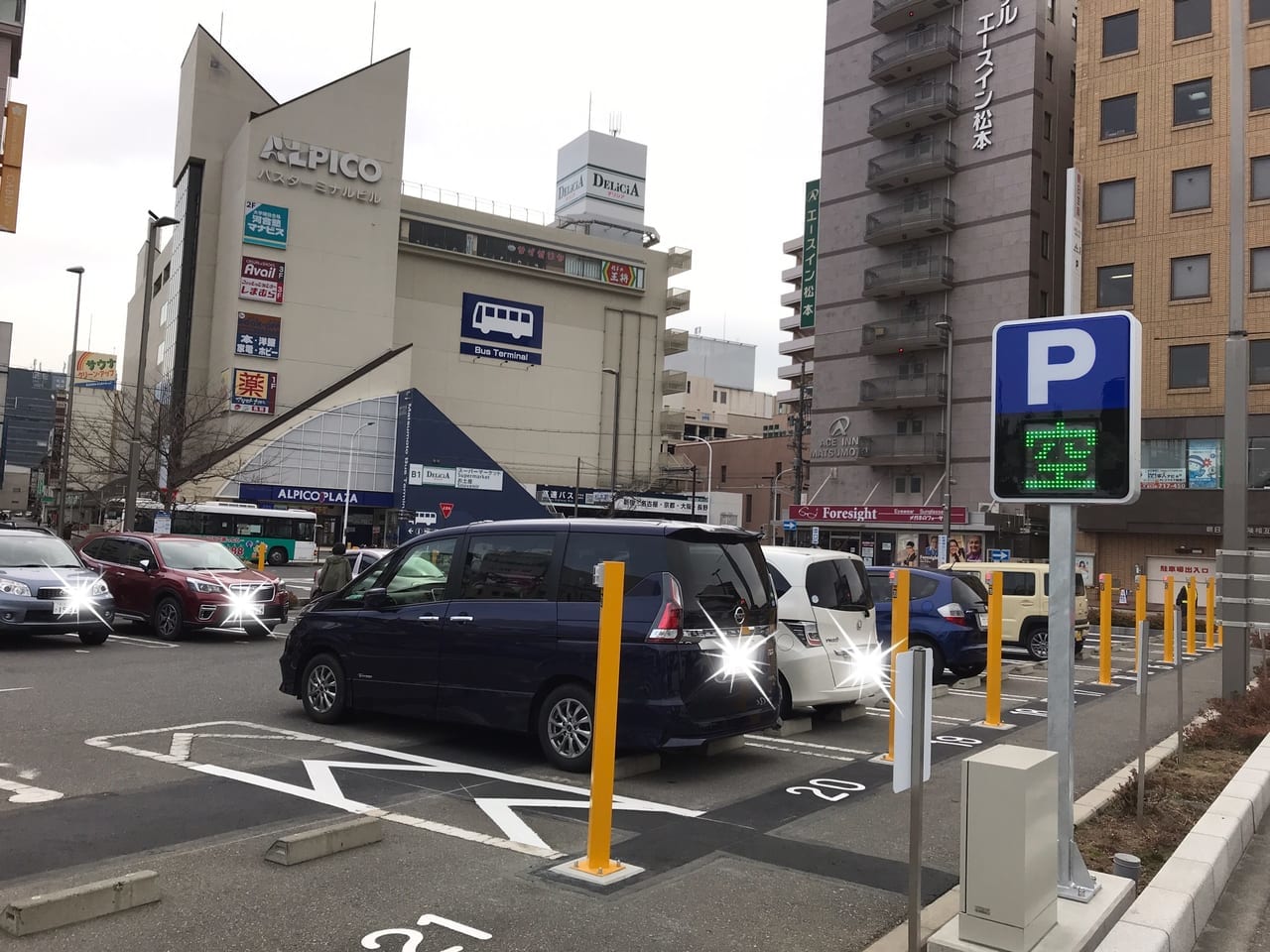 松本駅駐車場